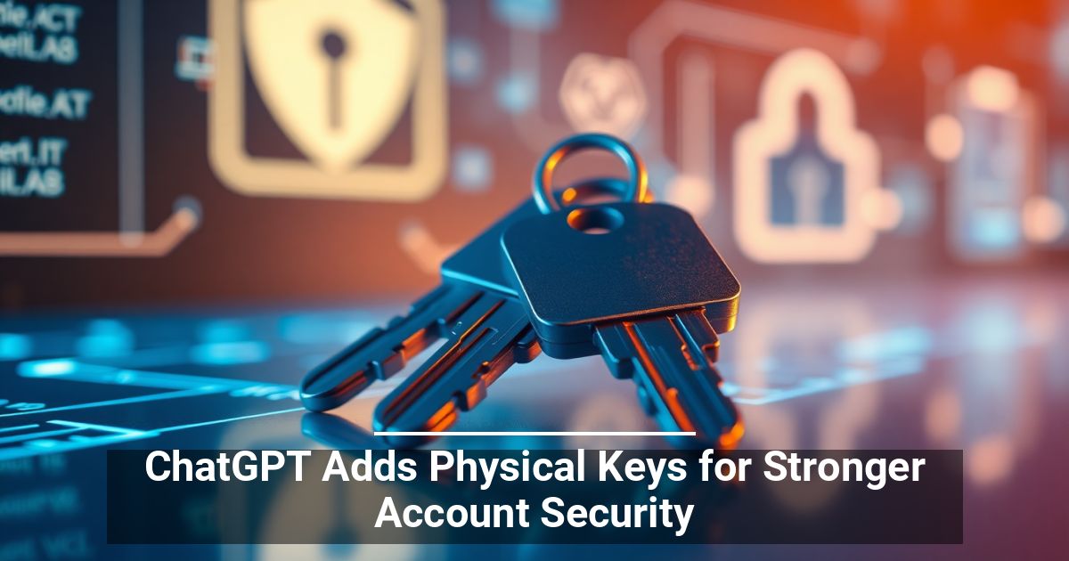 ChatGPT Adds Physical Keys for Stronger Account Security